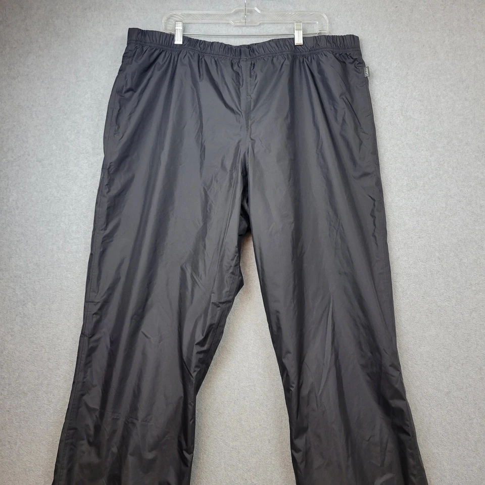 Cabela's Pantalones Negros Resistentes al Agua Cintura Elástica Para Hombre Talla XL Foto 3 de 4