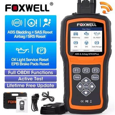 Foxwell NT630 Plus Professional OBD2 Scanner ABS Bleeding SRS SAS EPB Reset