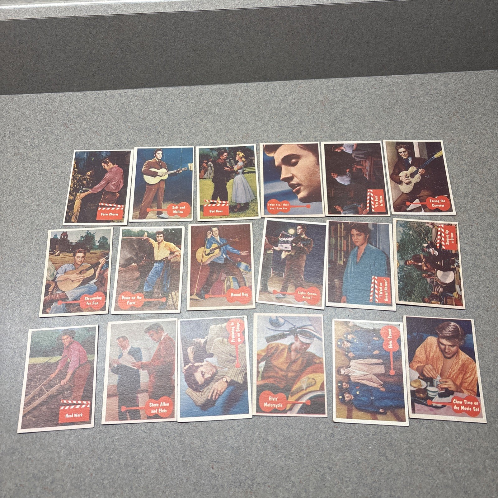 1956 Elvis Presley Non-Sport Trading Card Lot of 28 cards