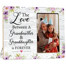 The Love Between a Grandmother and Granddaughter is Forever Wood Photo Frame,...