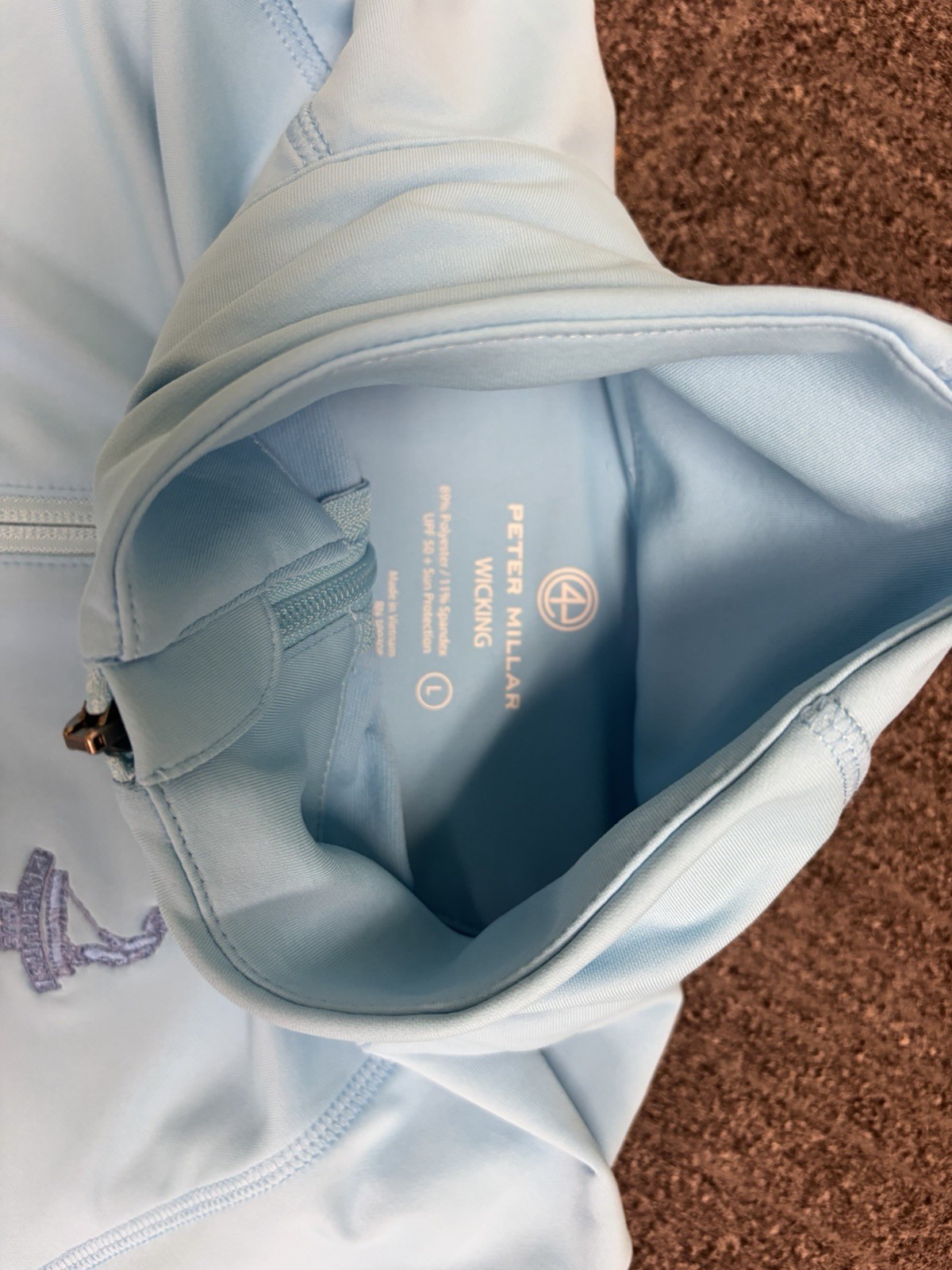 Peter Millar  Womens Large Performance Zip Pinehu… - image 3