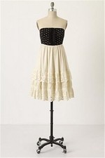 Anthropologie Hovering Dots Dress 6 S m  NEW perfect for summer party eyelet