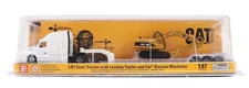 Peterbilt 579 Sleeper Cab TRACTOR Cat 315C Excavator 1/87 DIECAST MASTERS 84423
