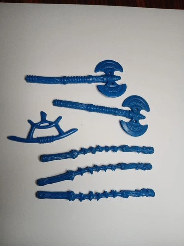 TMNT 1993 Shogun Mike ACCESSORIES LOT no figure Vintage Rare BLUE Michelangelo