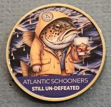 Large 2025 Atlantic Schooners Cod Fisherman Grey Cup CFL football pin
