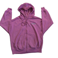  55 NEW VICTORIA'S SECRET PINK FULL ZIP SWEATSHIRT JACKET LOGO HOODIE XSMALL
