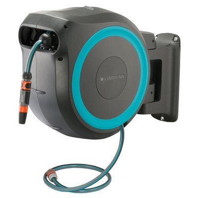 (18630) Retractable Garden Hose Reel 115' x 1/2'' Wall Mounted, Automatic Retr...