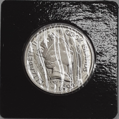 1994 Cook Islands $10 .925 Silver Proof Coin Queen Elizabeth/Capt