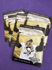 HOCKEY STANLEY CUP CHAMPS Pittsburgh Penguins 2009-10 Pocket Schedule