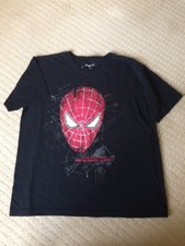 MENS DISNEY STORE THE AMAZING SPIDER MAN SHORT SLEEVE T SHIRT L COTTON 2012
