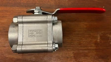 Flowserve Worcester 2" 4466USE Stainless Steel 1440 CWP Threaded Ball Valve