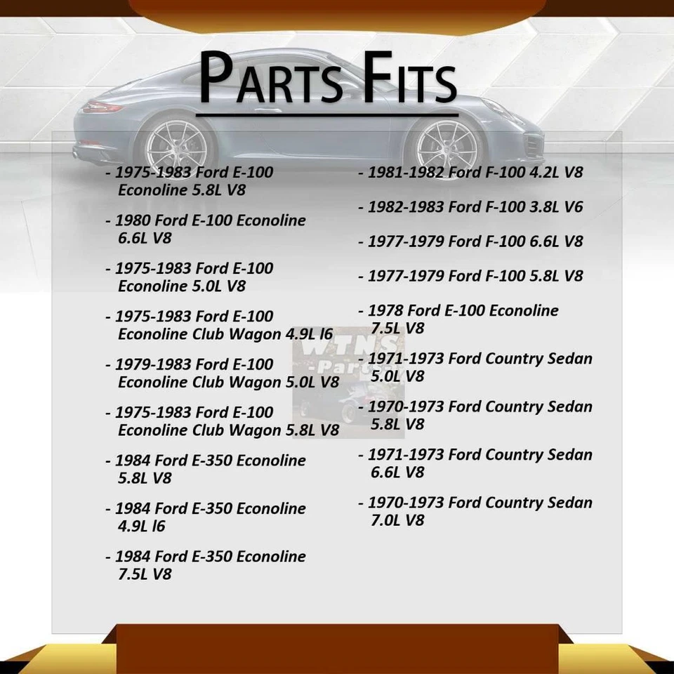 Подшипники передних внутренних наружных колес и гоночный комплект WJB 4 шт. для Ford Custom 6,6 л 1971 - Изображение 4 из 4