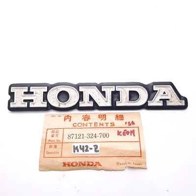 Honda CB125 CB125S RH Tank Emblem Badge NOS P/N:87121-324-700 | eBay