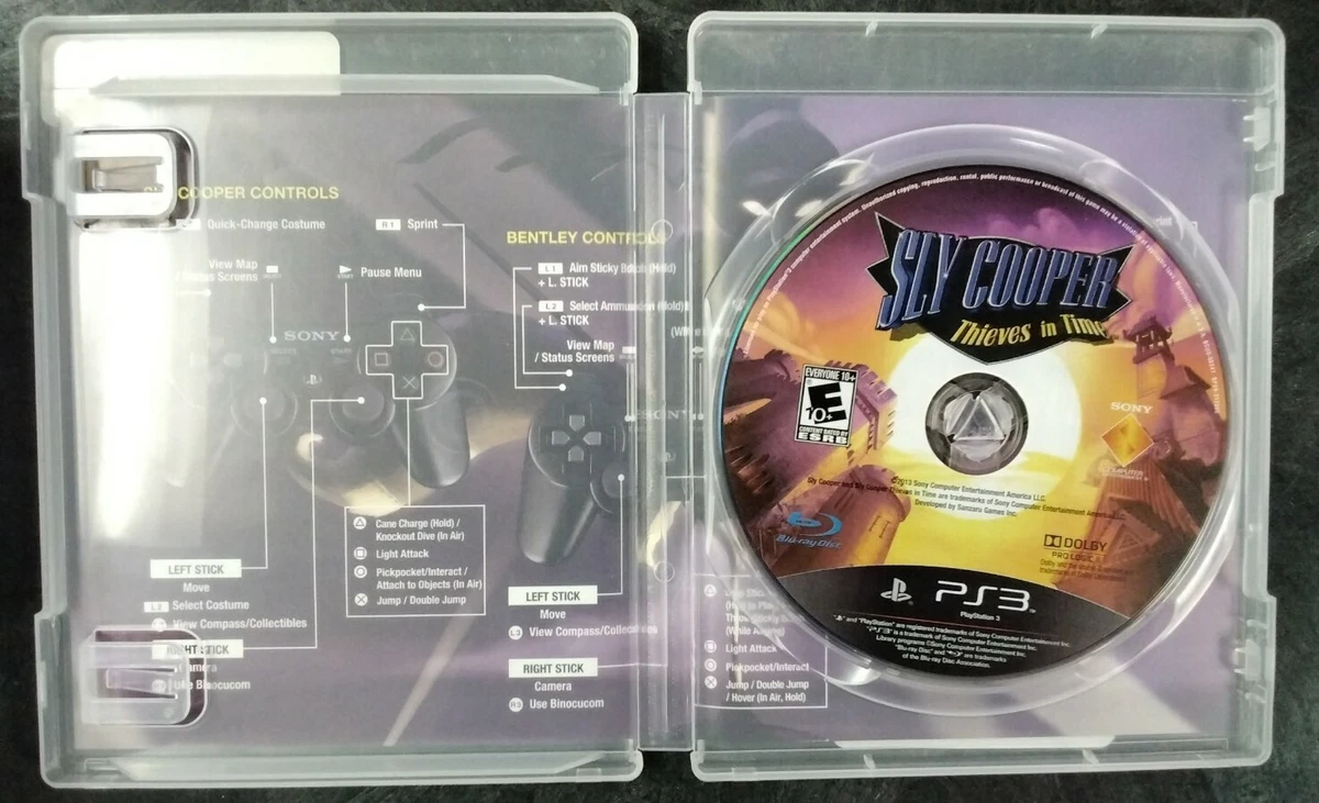 SLY COOPER: Thieves in Time Sony Playstation 3 PS3 Video Game (448760)