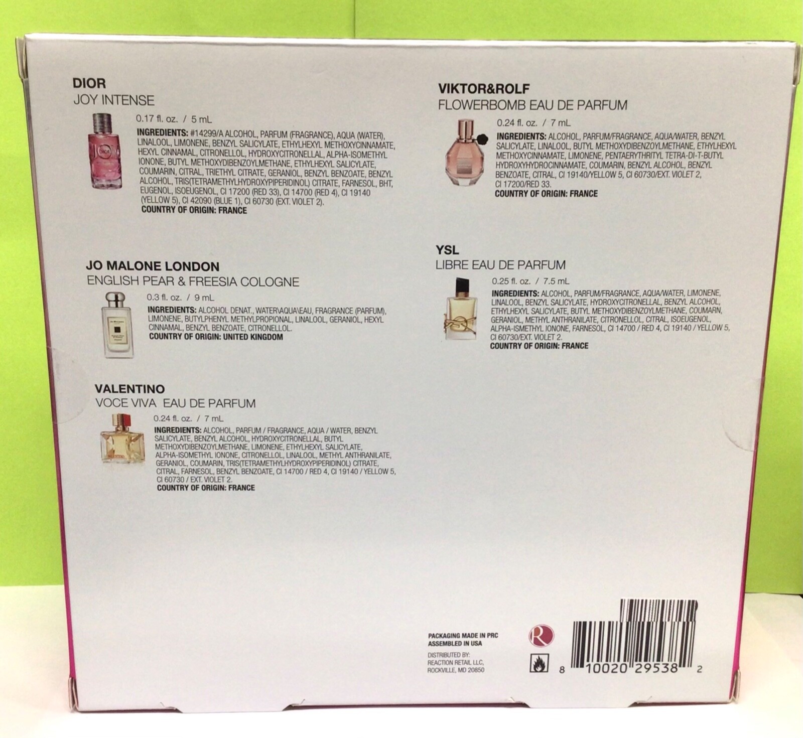 Deluxe Fragrance Sampler for HER 5pc Coffret set Created for Macy