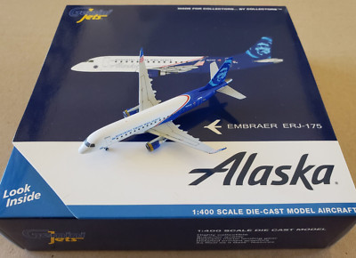 1:400 Embraer ERJ-175 / E-175 Alaska Airlines N651QX Gemini Jets