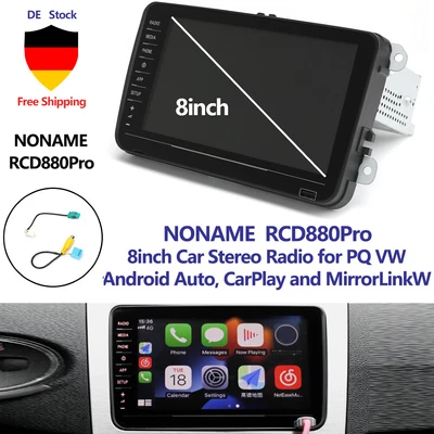 Carplay Android Auto 8 inch RCD330 RCD880 Autoradio Stereo Für VW Golf Tiguan CC - Bild 1 von 4
