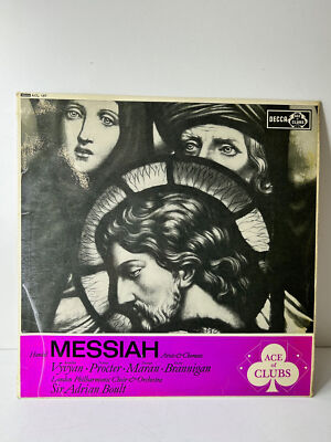 Händel Messias Arien und Chor - London Philharonic mit Adrian Boult 12'' LP 