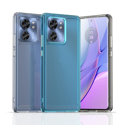 For Motorola Edge 40 Luxury Shockproof Candy Hybrid Armor Shell Clear Case Cover