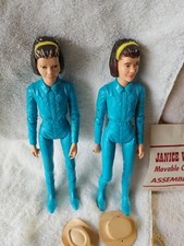 Vintage Louis Marx Action Figure Janice West Blue W/ Most Accessories