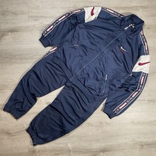 Vintage 90s Large Multicolor Nike USA Dri fit Tracksuit Set