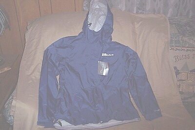 Womens Med Rain Jacket Packable Rain Coat Guidewear Rain Stopper Hooded Jacket 