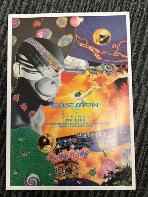 Obsession Strings Of Life 1993 Reading Rave Flyer A4