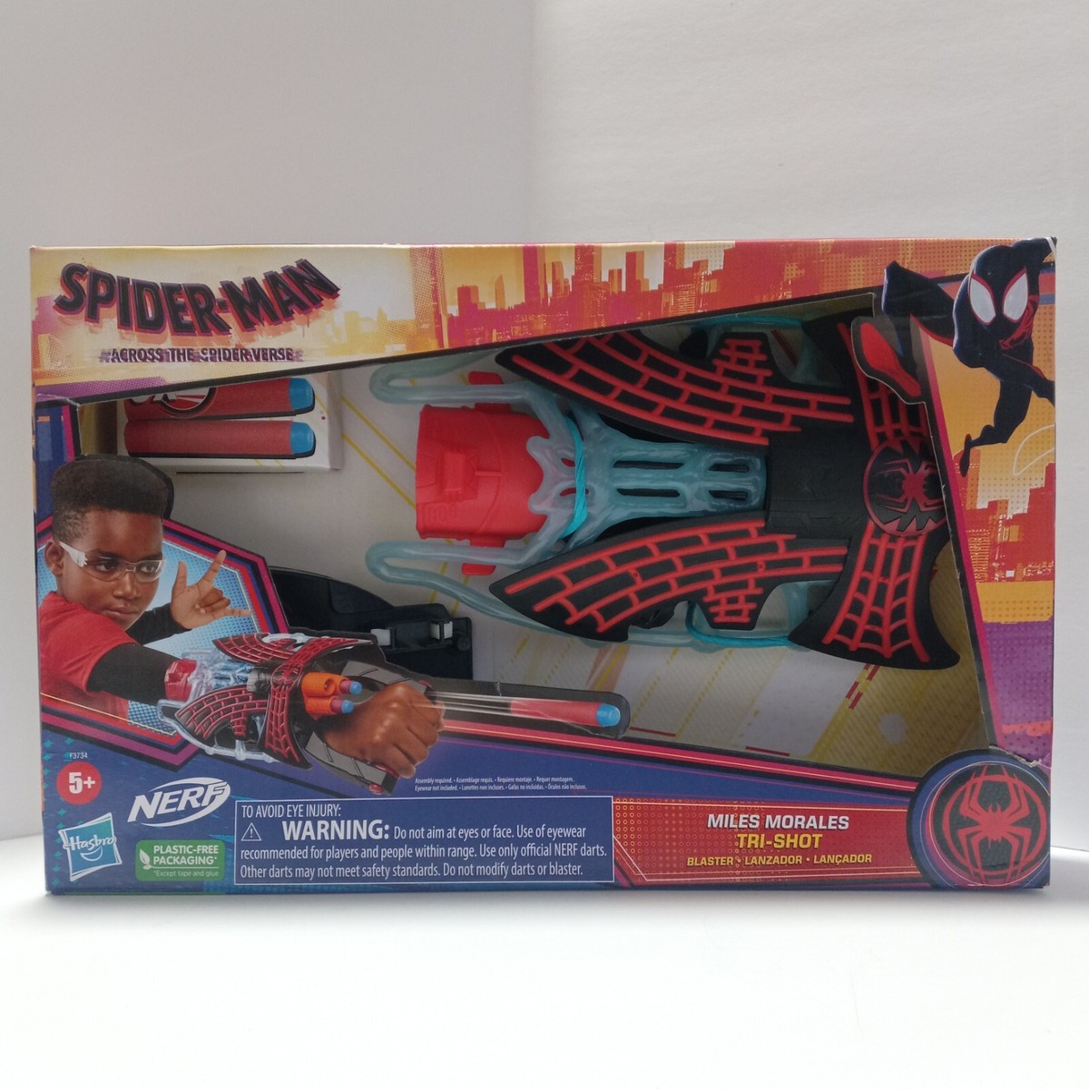 Spider-Man Across the Spider-Verse Miles Morales Tri-Shot Nerf Blaster