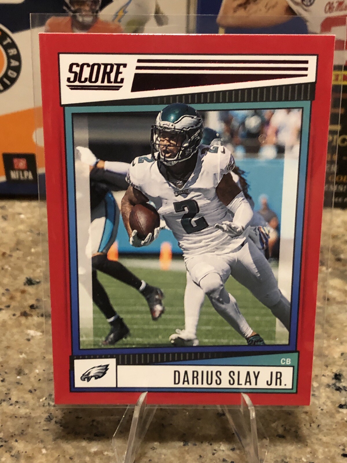2022 Score Football #247 Darius Slay Jr. Red Parallel Philadelphia Eagles NFL