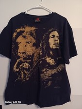 Bob Marley Zion Lion Hope Road T Shirt L Official Worn Faded