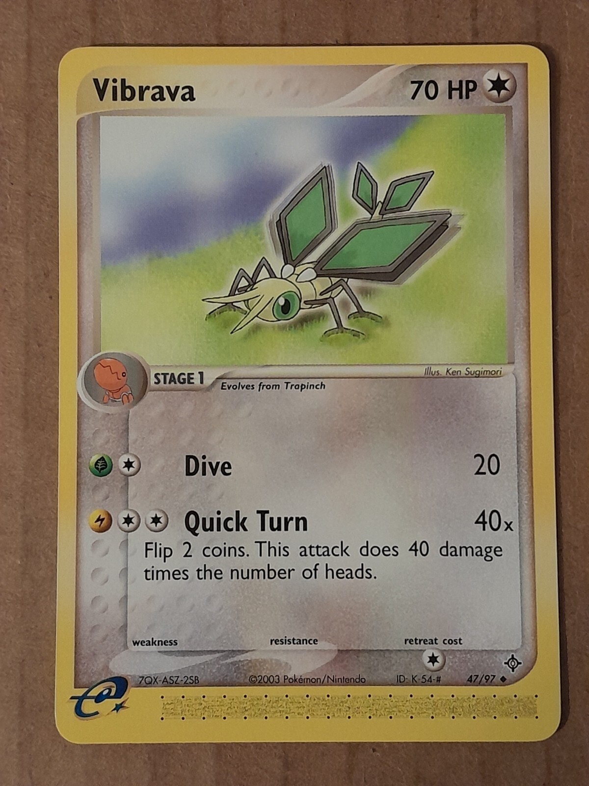 Pokemon Vibrava 47/97 Ex Dragon NM-Mint See Pictures