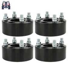 2" 4x4 Wheel Spacers For EZ GO Club Car Golf Cart 1/2"x20 Studs 4Pc Black ATV