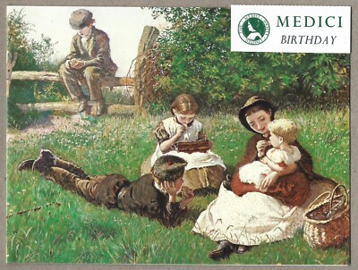 Offene Happy Birthday Grußkarte für ihre Frau Frederick Walker Erfrischung