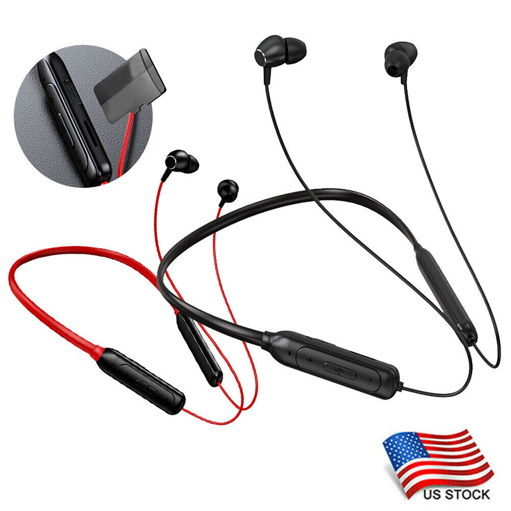 Wireless Headphones In Ear Bluetooth Headsets Magnetic Neckband Sports Earphone
