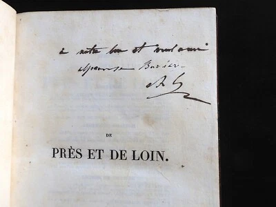 ENVOI AUTOGRAPHE Paul LACROIX Bibliophile De près et de loin 1837 Tome I  50  - Photo 1/3