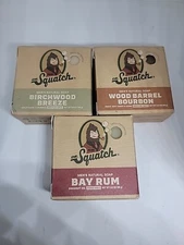 Dr Squatch Mini Soaps 2.3 oz Each Bricc 3-Pack Bay Rum Wood Barrel Birchwod