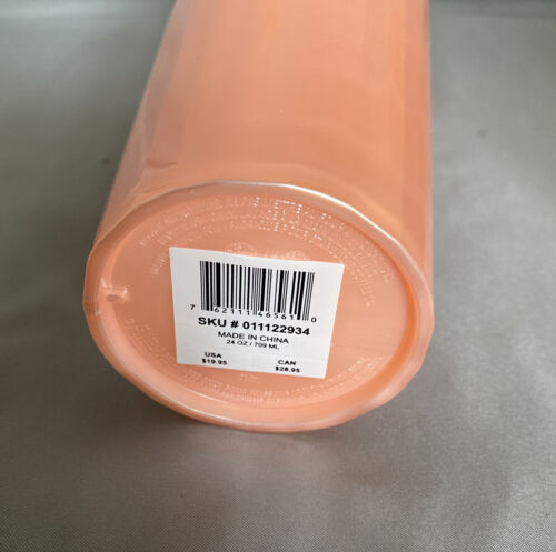 Starbucks Marble Peachy Pink Acrylic Cold Cup 24 Oz. New! 2021 - Picture 5 of 5
