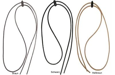 BLACK JUNGLE Kinnriemen Hutfangband Reiten Lederband Hutband Leder chin strap verstellbar