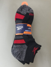 New Mens Reebok 6 Pack Tech Series Low Cut Socks.