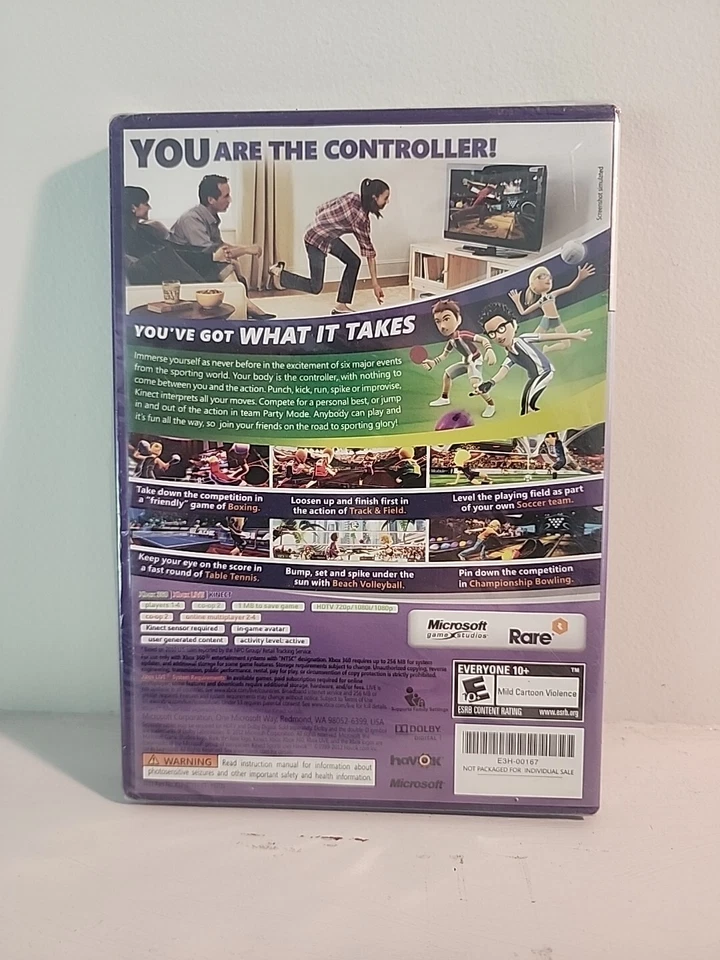 Kinect Sports (Xbox 360, 2010) NEW/SEALED! - Image 3 of 3