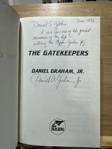 The Gatekeepers - Daniel Graham Jr. - Signed - Inscribed to NASA Daniel S Goldin - Picture 3 of 7