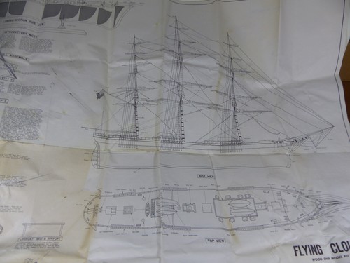 Flying Cloud Wood Ship Model Kit # D4 by Sterling Models - Picture 16 of 18