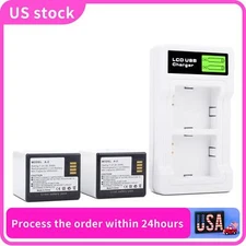 2-Pack Rechargeable Battery with LCD Dual Charging Station fit for Arlo Pro/2