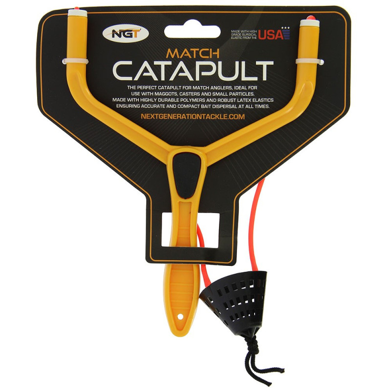 NGT Fishing Catapult Match Coarse For Maggots Baits Pellets Feed Bait Particles