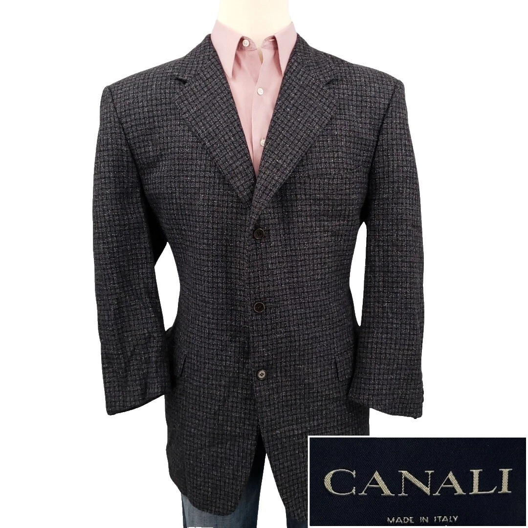 Canali Check Suit Jackets for Men