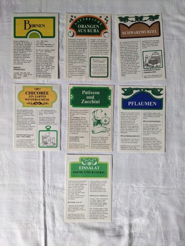 kleine Sammlung von Werbe-Faltblättern, Flyern aus DDR-Zeiten, Rezepte, Reklame - Bild 2 von 9