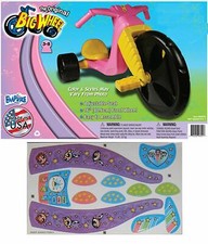 The Original Big Wheel Trike Black/Pink Limited Edition for Girls 16" Decals
