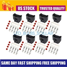 8Pcs Ignition Coil Plug Connector Harness 90980-11885 For Toyota Lexus Camry