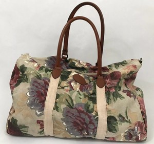 vintage floral duffle bag