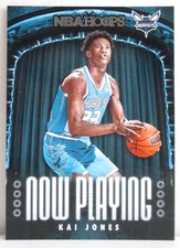 Kai Jones 2021-22 Panini NBA Hoops Now Playing Insert Card #19 Charlotte Hornets